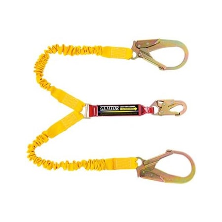 Gemtor Soft Pack Stretch Lanyard, 100per Tie-Off SP1101ELY6